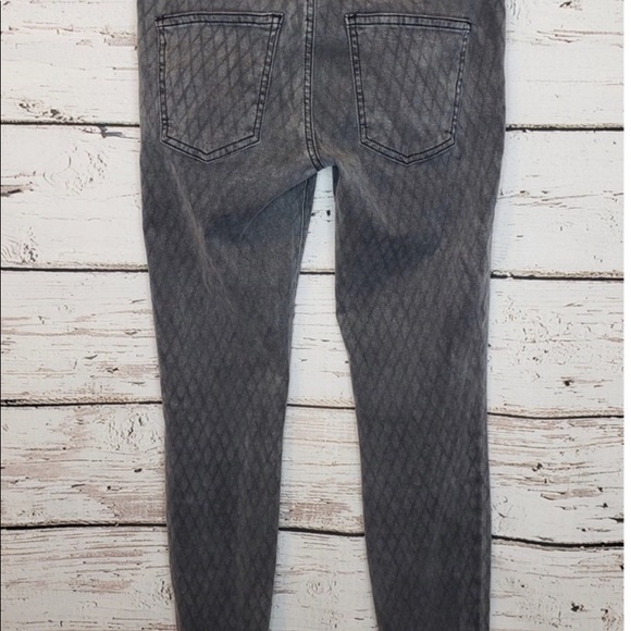 Current Elliott Gray Fishnet Ankle Skinny Jeans - Picture 2 of 8